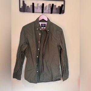 Charles Tyrwhitt Oxford Casual Button Down Shirt Forest Green